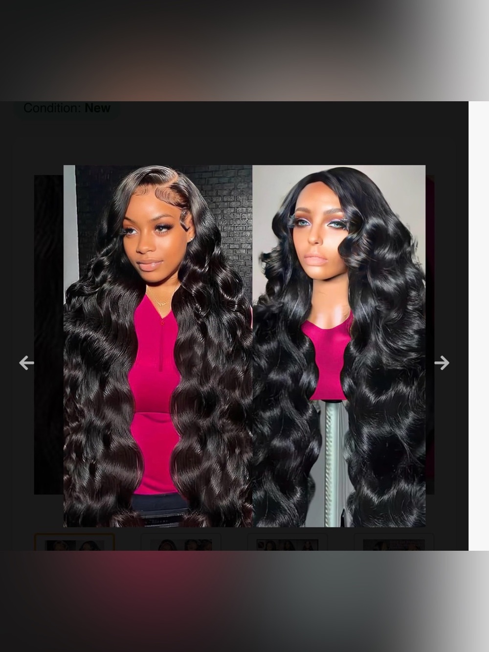 Natural Black Long Wavy Women's Lace Front Wig - Glamor Waves